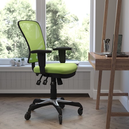 Flash Furniture Gray Mesh Multifunction Chair - Roller Wheels HL-0001-GN-RLB-GG